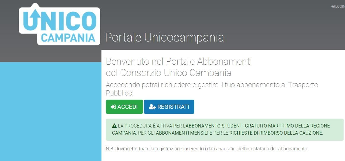 Abbonamenti gratuiti per studenti: la situazione di Unico Campania