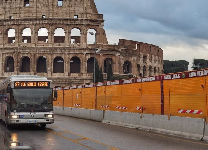 Sciopero Trasporti Roma Colosseo lavori Metro C